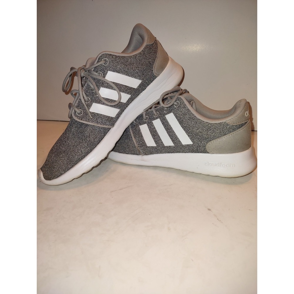 adidas Gray and White Athletic Shoes